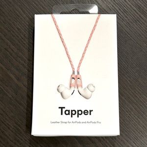 Tapper • Pink Leather Magnetic for AirPods and AirPods Pro